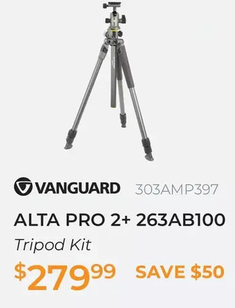 Henry's Vanguard Alta Pro 2+ 263AB100 Tripod Kit offer