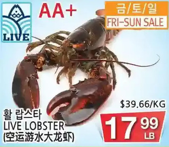 H-Mart Live Lobster offer