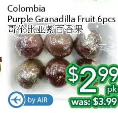 Ample Food Market Colombia Purple Granadilla Fruit offer