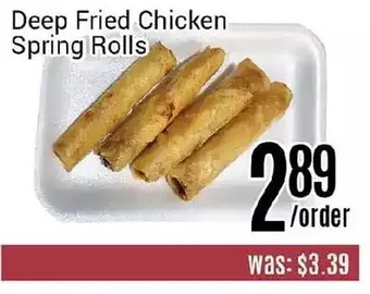 Nations Fresh Foods Deep Fried Chicken Spring Rolls offer