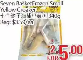 Hong Tai Supermarket Seven Basket Frozen Small Yellow Crocker offer