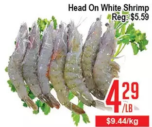 Skyland Foodmart Head on White Shrimp offer