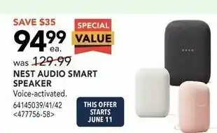 RONA Nest Audio Smart Speaker offer