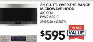 RONA 2.1 CU. FT. Over-The-Range Microwave Hood offer