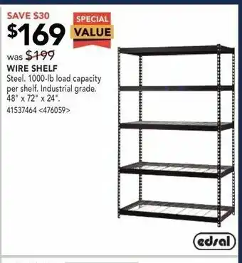 RONA Wire shelf offer