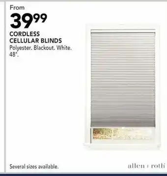 RONA Cordless cellular blinds offer