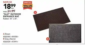 RONA "slat" outdoor entrance mat offer