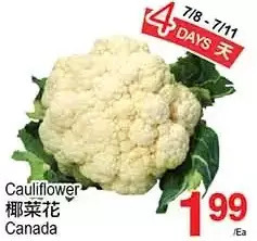 T&T Supermarket Cauliflower offer