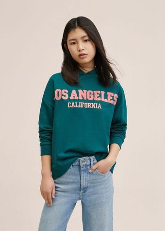 Mango Printed cotton sweatshirt offer