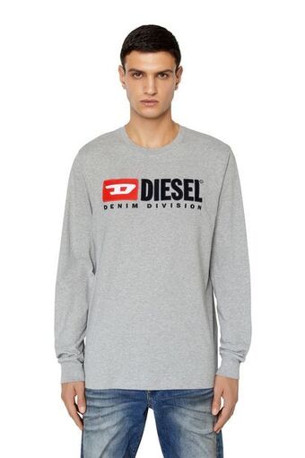 Diesel Long-sleeve t-shirt with fleece logo offer