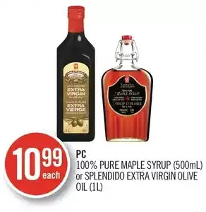 Shoppers Drug Mart PC 100% Pure Maple Syrup or Splendido Extra Virgin Olive Oil offer