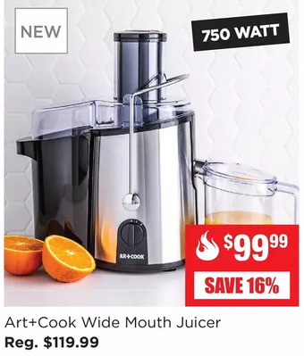 Kitchen Stuff Plus Art+Cook Wide Mouth Juicer offer