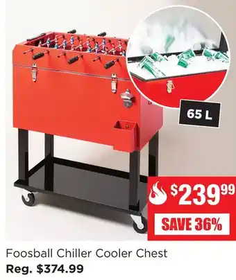 Kitchen Stuff Plus Foosball Chiller Cooler Chest offer