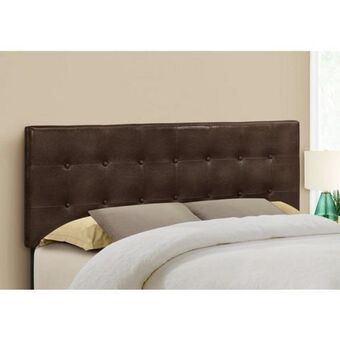Aaron's Upholstered queen bed set w/ pillow top plush mattress, foundation & protectors - dark brown offer