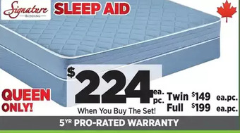 Surplus Furniture Sleep Aid Twin Mattress Set offer