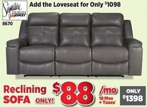 Surplus Furniture Reclining Sofa offer