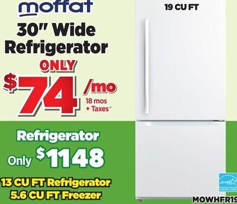 Surplus Furniture 30" Wide Refrigerator 13 Cu Ft Refrigerator 5.6 Cu Ft Freezerqqq offer