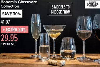 Linen Chest Bohemia Glassware Collection offer