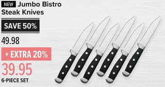 Linen Chest Jumbo Bistro Steak Knives offer