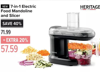 Linen Chest Heritage 7-in-1 Electric Food Mandoline and Slicer offer