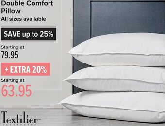 Linen Chest Double Comfort Pillow offer