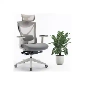 Best Buy MotionGrey AirGlide Series Executive Ergonomic Computer Desk Home Office Chair - White offer