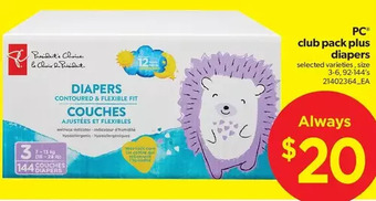Real Canadian Superstore PC Club Pack plus Diapers offer