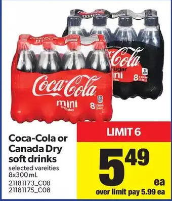 Real Canadian Superstore Coca-Cola or Canada Dry Soft Drinks offer