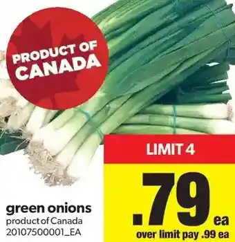 Real Canadian Superstore Green Onions offer