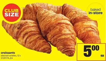 Real Canadian Superstore Croissants offer
