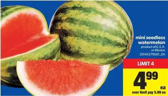 Real Canadian Superstore Mini Seedless Watermelon offer