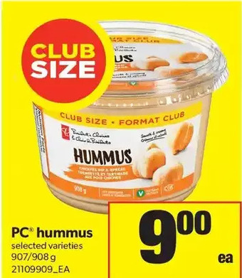 Real Canadian Superstore PC Hummus offer