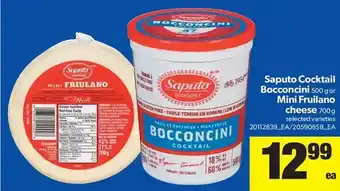 Real Canadian Superstore Saputo Cocktail Bocconcini or Mini Fruilano Cheese offer