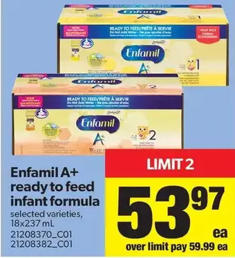 Real Canadian Superstore Enfamil A+ Ready to Feed Infant Formula offer
