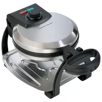 Best Buy Hamilton Beach Belgian Style Flip Waffle Maker - Stainless Steel offer