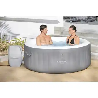 Giant Tiger St. Lucia SaluSpa Air Jet Inflatable Hot Tub, Grey offer