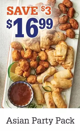 M & M Food Market Asian Party Pack offer