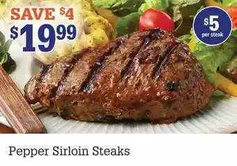 M & M Food Market Pepper Sirloin Steaks offer