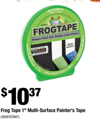Home Depot Frog Tape 1" Multi-Surface Painter's Tape offer