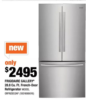 Home Depot Frigidaire Gallery 28.8 Cu. Ft. French-Door Refrigerator offer