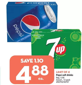 Giant Tiger Pepsi Soft Drinks offer