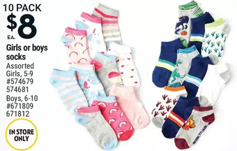 Giant Tiger Girls Socks offer
