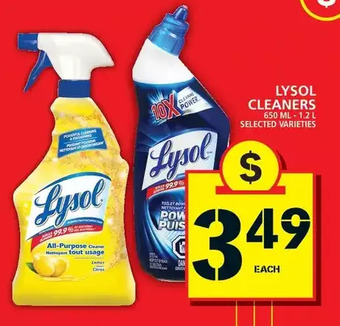 Food Basics Lysol Cleaners offer