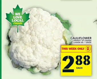 Food Basics Cauliflower offer