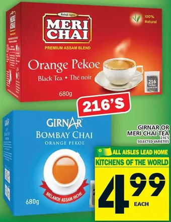 Food Basics Girnar or Meri Chai Tea offer