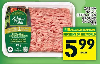 Food Basics Zabiha Halal Extra Lean Ground Chicken offer