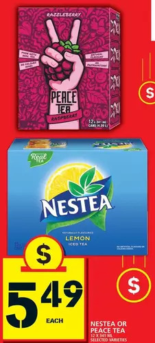 Food Basics Nestea or Peace Tea offer