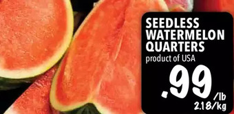 Farm Boy Seedless Watermelon Quarters offer