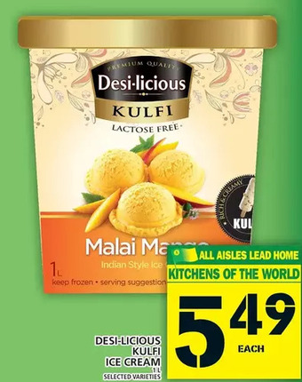 Food Basics Desi-Licious Kulfi Ice Cream offer