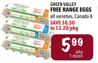 Farm Boy Green Valley Free Range Eggs offer